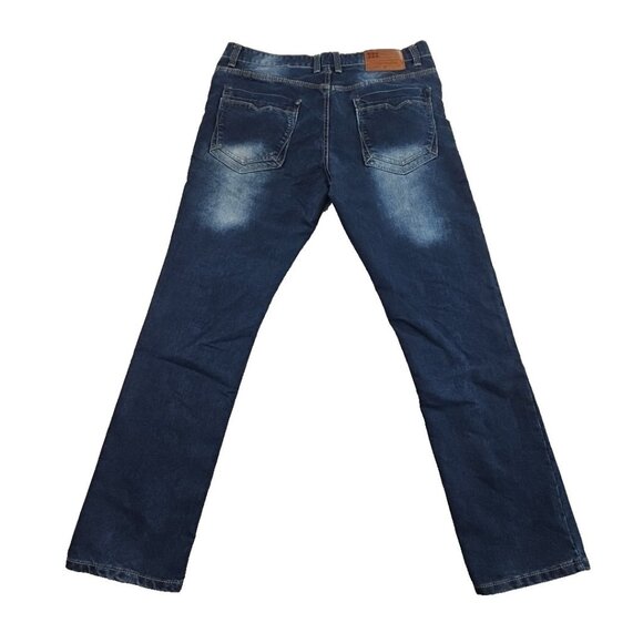 VTG United Denim of America Jeans Men's 38x32 Med Wash Stretch Straight EUC - Picture 2 of 16